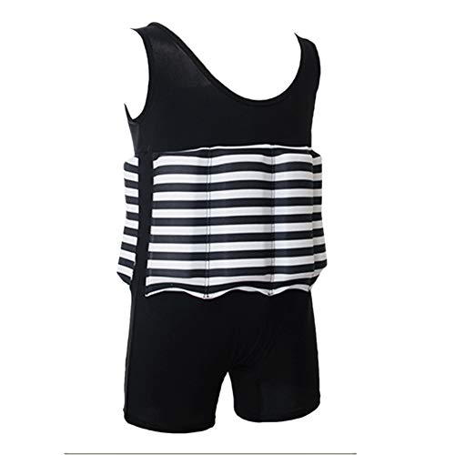 Image of IDOPIP Kids Boys Girls Floatation Swimsuit with Adjustable Buoyancy Baby Float Suit Swim Vest One Piece Swimwear Bathing Suit
