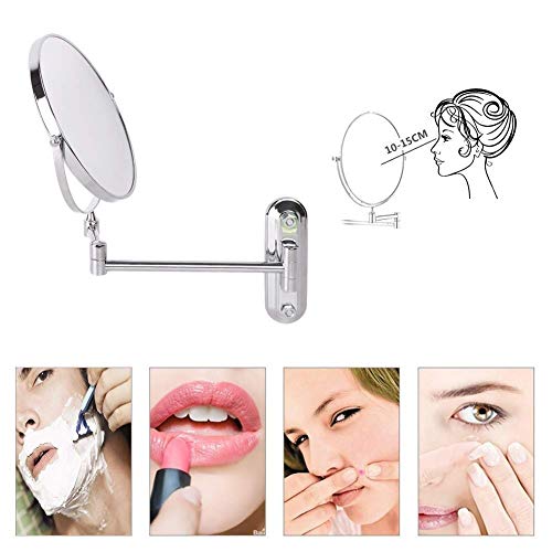 Miroir de maquillage mural extensible pour ne plus rater son rasage de près