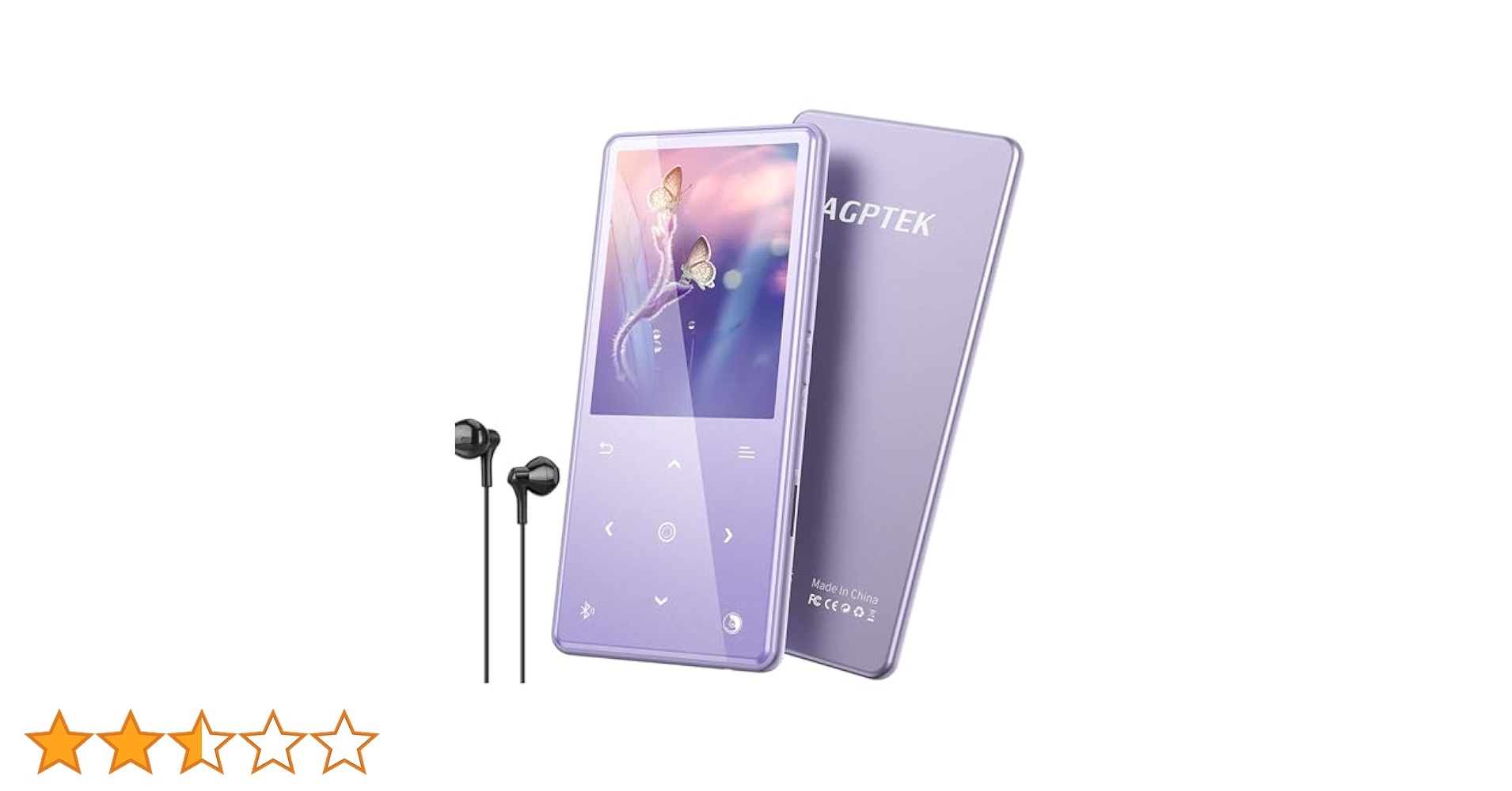 MP3 ミュージックレコーダー パープル Amazon.co.jp: AGPTEK MP3プレイヤー パープル 日本正規品