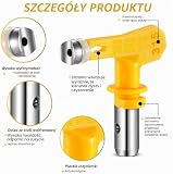 WOOLUCK® 6 sztuk Airless dysza z uszczelką końcówkową, do systemów natryskowych Airless (typ 515, 517, 519, 521, 523, 525)
