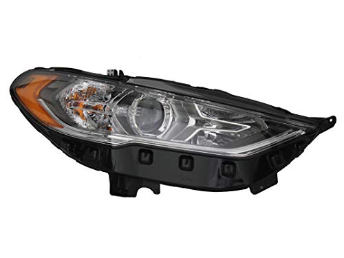 For 2017 2018 2019 Ford Fusion Headlight Halogen W/Bulbs W/O LED DRL Passenger Right Side