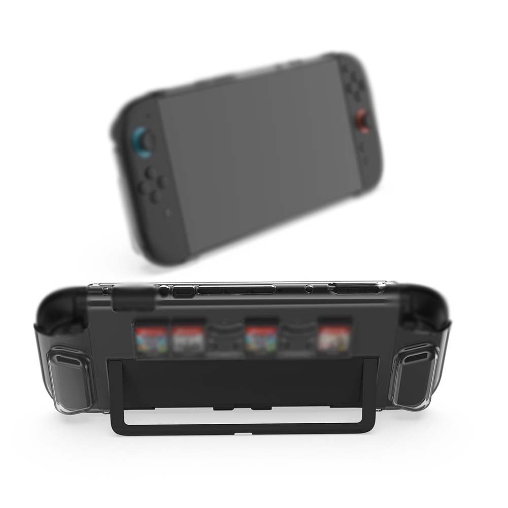 Custodia protettiva per Nintendo Switch 2, custodia trasparente in PC con spazio per carte di gioco, design compatto, 28,3 x 12,6 x 3,1 cm