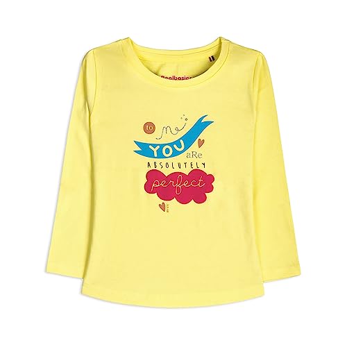 Image of Real Basics Girls Regular Fit Full Sleeves Tshirt (Pack of 3)