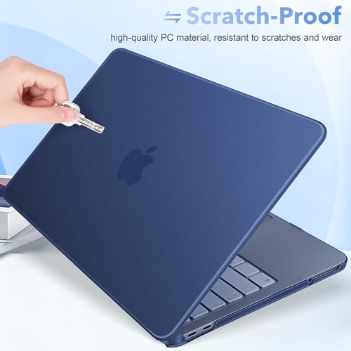 Image of May Chen Compatible with MacBook Neo 13 inch Model A3404 2026 Release, Slim & Lightweigh Frosted Finish Protective Case with Keyboard Cover&Screen Protector, Frosted Indigo