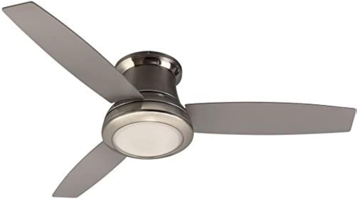Harbor Breeze Sail Stream 52 In Flush Mount Indoor Ceiling Fan With Light Kit And Remote 25 x 14 x 11.5 brushed nickel