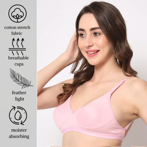 Image of Be-Wild Full Coverage Non Padded Backless Transparent Strap Bra for Women and Girls /Ladies /Black /Cotton /Casual /t-Shirts /Everyday /Regular /Bras