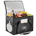 Esilihom Cooler Bag, 40L Large Insulated & Foldable Thermal Bag with Padded Handles, Reusable Food Delivery & Grocery Shopping Cooler for Picnic, Camping, BBQ, General food shops and Outdoor Travel