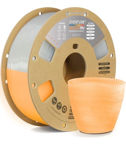 Filament OVERTURE TPU Pomarańczowy Świecący w ciemności (ORANGE GLOW)