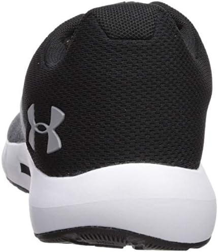Under Armour Women's Micro G Pursuit Twist Running Shoe, Black (001)/White, 5 | Image 2