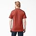 Dickies Men's Short Sleeve Heavyweight Crew Neck Pocket T-Shirt, Rustic Red Sing, Medium