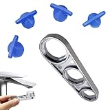 YOFDAL 5 Pezzi Chiave multifunzione, chiave rubinetto lavello, diverse specifiche, 6 misure, chiave di servizio universale, aeratore di ricambio