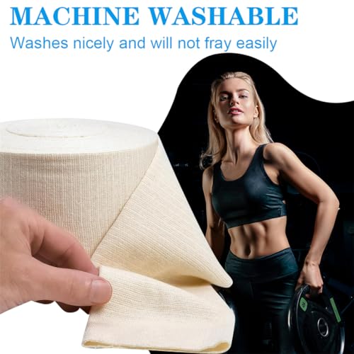 elasticated tubular support bandage cotton stockinette tubing size f reusable compression sport bandage roll for arm leg knee 39 inch x 546 yard