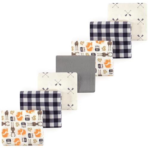 Image of Luvable Friends Little Treasure Flannel Receiving Blankets 7pk