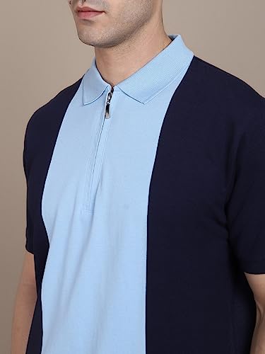 Image of Dennis Lingo Men's Cotton Polo Neck Regular Fit T-Shirt