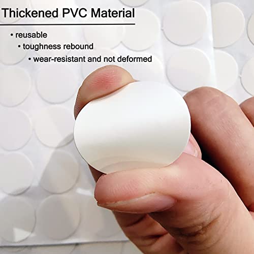108 Stücke PVC Schraubenabdeckung, Rund, Weiss, Selbstklebend,Schraubenloch Aufkleber,Schrauben Abdeckkappen ,Schraubenkappen ,für Möbel ,Ø 21mm