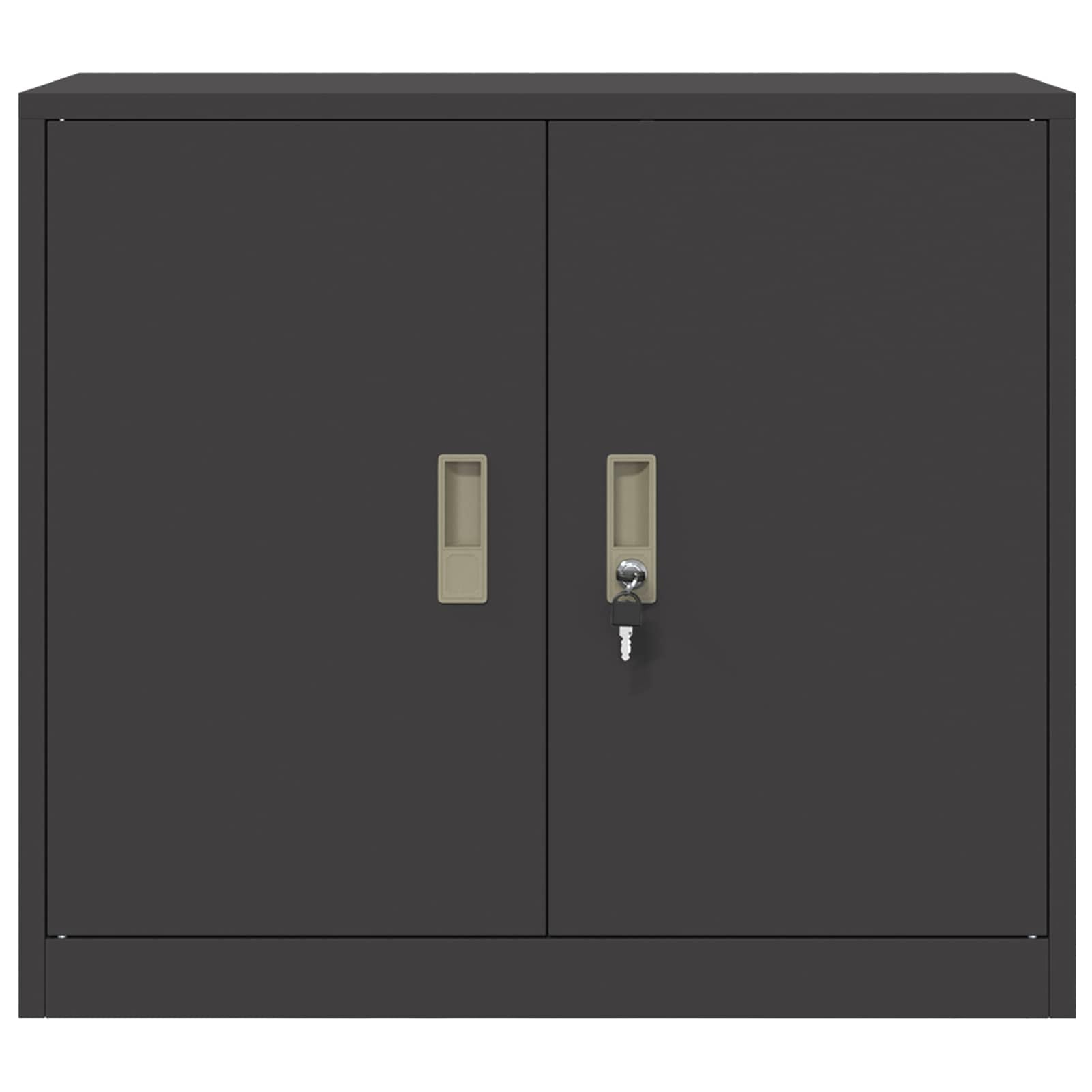 Gecheer Armadio per Ufficio, Ante con Serratura, 80 x 40 x 70 cm, Acciaio Verniciato a Polvere, Mobile per Archiviazione Organizzata for Uffici e Spazi Lavoro