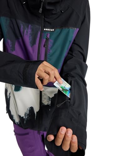 Image of Burton Men's Lodgepole 2L Jacket, True Black /Forest Chalk, XL