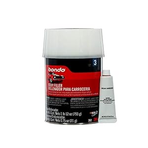Bondo Body Filler, Original Formula for Fast, Easy Repair & Restoration for your Vehicle, 00262, Filler 1.57 lb and…