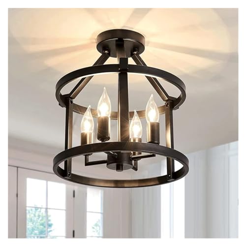 LEDFOR Retro americano V-intage lámpara de techo granja sala de estar comedor porche lámpara de mesa de cocina lámpara colgante E14 Lámpara de araña lineal LEDFOR Retro americano V-intage lámpara de techo granja sala de estar comedor porche lámpara de mesa de cocina lámpara colgante E14 Lámpara de araña lineal