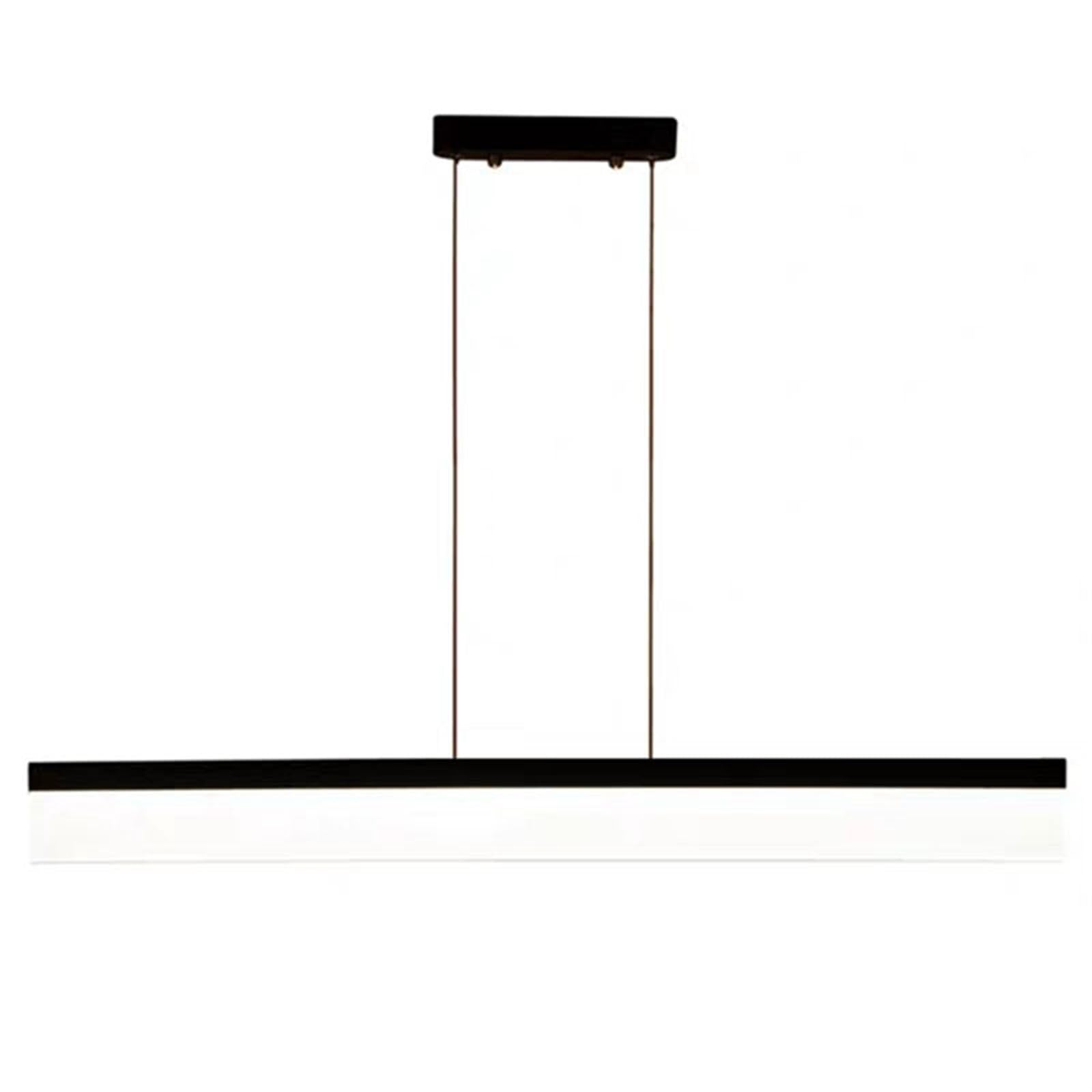 Lámpara colgante LED lineal que elimina reflejos molestos con altura ajustable de aluminio