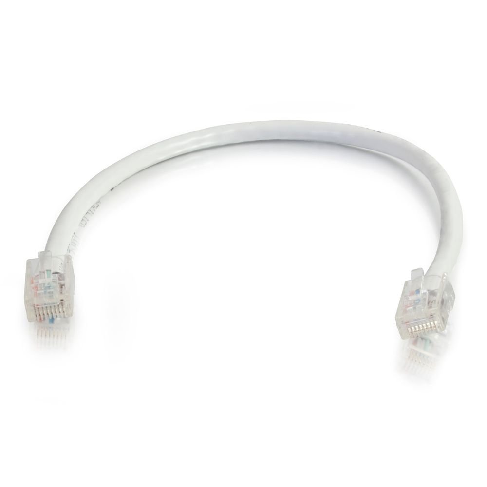 C2G 23801 Cat5e Cable - Non-Booted Unshielded Ethernet Network Patch Cable, White (7 Feet, 2.13 Meters)