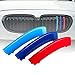 YF-Barstool 3 pièces Bandes de Garniture de calandre pour B-M-W 1series 2021 (8 grilles) Grille de radiateur de Pare-Chocs Avant de Voiture Bandes de Couleur m calandre de Capot