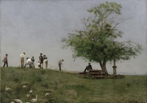 Tableaux Murale Art Posté Réparer le filet Eakins Animaux Art 60x90
