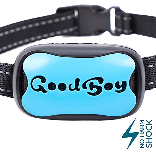 GoodBoy Dog Bark Collar for Medium and Large Dogs Pet Anti Bark Device with 7 Level Sound and Shock System to Control or Stop Your Pups' Excessive Barking (12 + lbs)