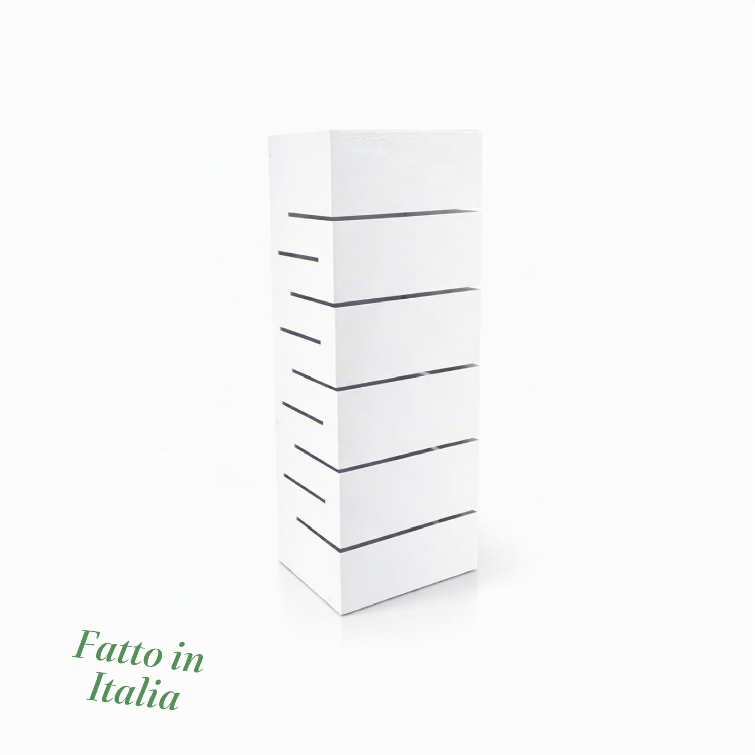 MOHOME Portaombrelli da Interno Metallo Bianco Resistente Made in Italy Premium Quality Porta Ombrelli da Ingresso Robusto 18 x 15 x 50 cm Design Moderno Casa Ufficio