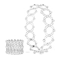 Ayontra Enterprise Fancy Transformable Bracelet cum Ring Jewellery for Women,Adjustable Bracelet Ring,2 in 1 convertable Alloy magic ring bracelets for women & girls,Pack of 1 (Silver) gallery image