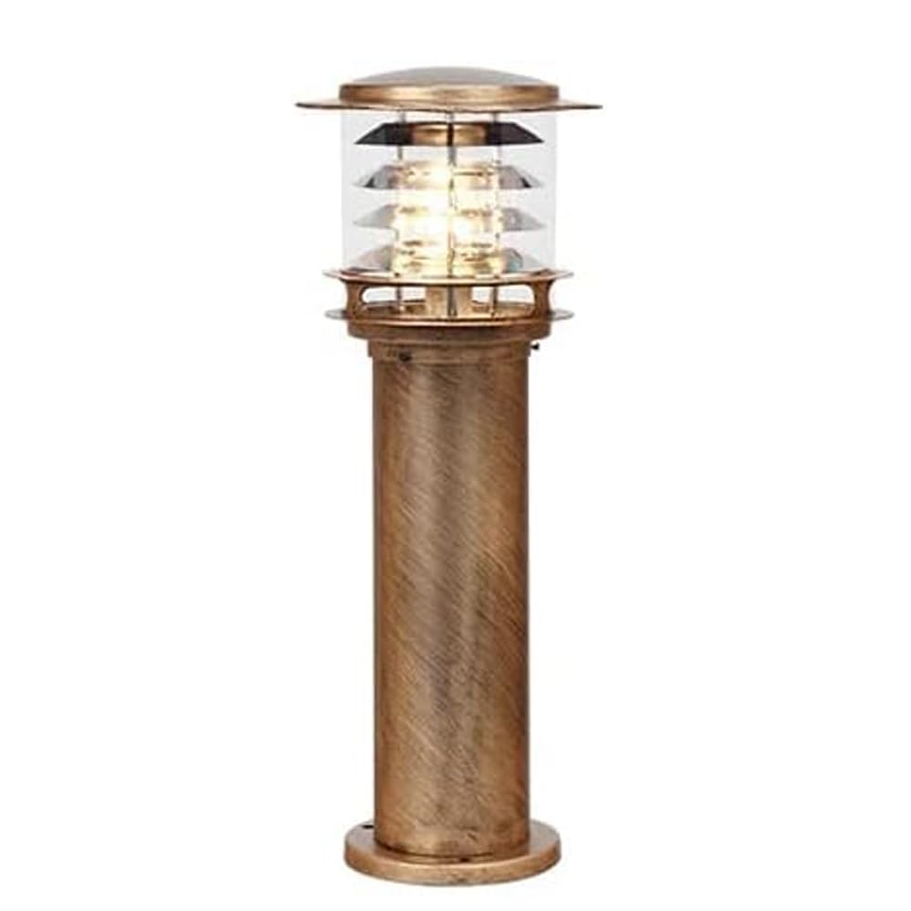 GTHTUHFD Modern Simple Post Lamp, Outdoor Pillar Lighting, Waterproof Street Light For Garden Patio Driveway Pathway,Brass-Height:23.6inch/60cm
