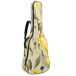 Housse de transport étanche pour guitare avec bandoulière réglable Motif fleur jaune, Multicolore 01., 42.9×16.9×4.7 in… - Les Beatles, Paul McCartney, John Lennon, RIngo Starr, George Harrison