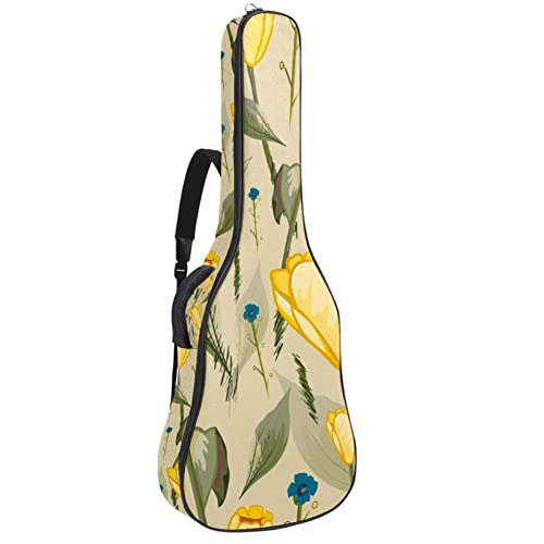 Housse de transport étanche pour guitare avec bandoulière réglable Motif fleur jaune, Multicolore 01., 42.9×16.9×4.7 in… - Les Beatles, Paul McCartney, John Lennon, RIngo Starr, George Harrison Housse de transport étanche pour guitare avec bandoulière réglable Motif fleur jaune, Multicolore 01., 42.9x16.9x4.7 in…