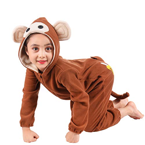 Kids Monkey Onesie Costume Boys Girls Animal Monkey Onesies Christmas Suit For Child Toddler With Banana Accessories #TOP3