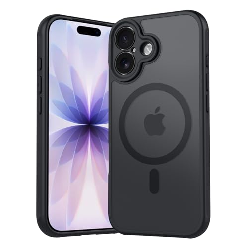Image of Tobfit Magnetic Case for iPhone 17 Compatible with Mag Safe, Translucent Matte Back Slim Shockproof Phone Cover for iPhone 17