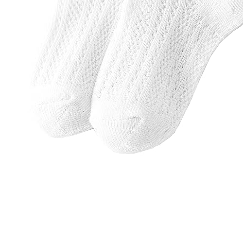Looching 5 Pairs Baby Boys Girls Mesh Thin Socks Toddler Cotton Breathable No Show Low Cut Ankle Socks for 1-12T Kids4