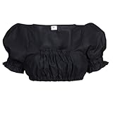  Bongossi-Trade Dirndlbluse, schwarz, Trachtenbluse, Dirndl Bluse, Trachtenmode für Damen Gr. 42