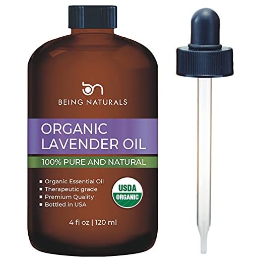 Organic Lavender Essential Oil - Huge 4 FL OZ - 100% Pure & Natural – Premium Natural Oil with Glass Dropper (Lavender Oil)