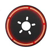 COWONE Red LED Spare Tire Wheel Light Compatible with Jeep Wrangler JK 2007-2018 3rd Third Brake ...