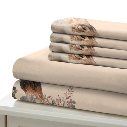 Housse de couette girafe anti-acarien et douce contre les allergies