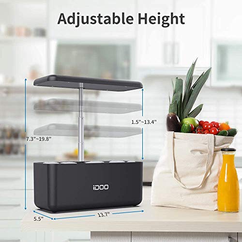 iDOO Jardin Interieur, Potager d'Intérieu avec LED Lampe de Plante, Jardin d'herbes d'intérieur Intelligent, Kit de Germination avec Minuterie Automatique, Réglable en Hauteur (7 Pots) iDOO Jardin Interieur, Potager d'Intérieu avec LED Lampe de Plante, Jardin d'herbes d'intérieur Intelligent, Kit de Germination avec Minuterie Automatique, Réglable en Hauteur (7 Pots)