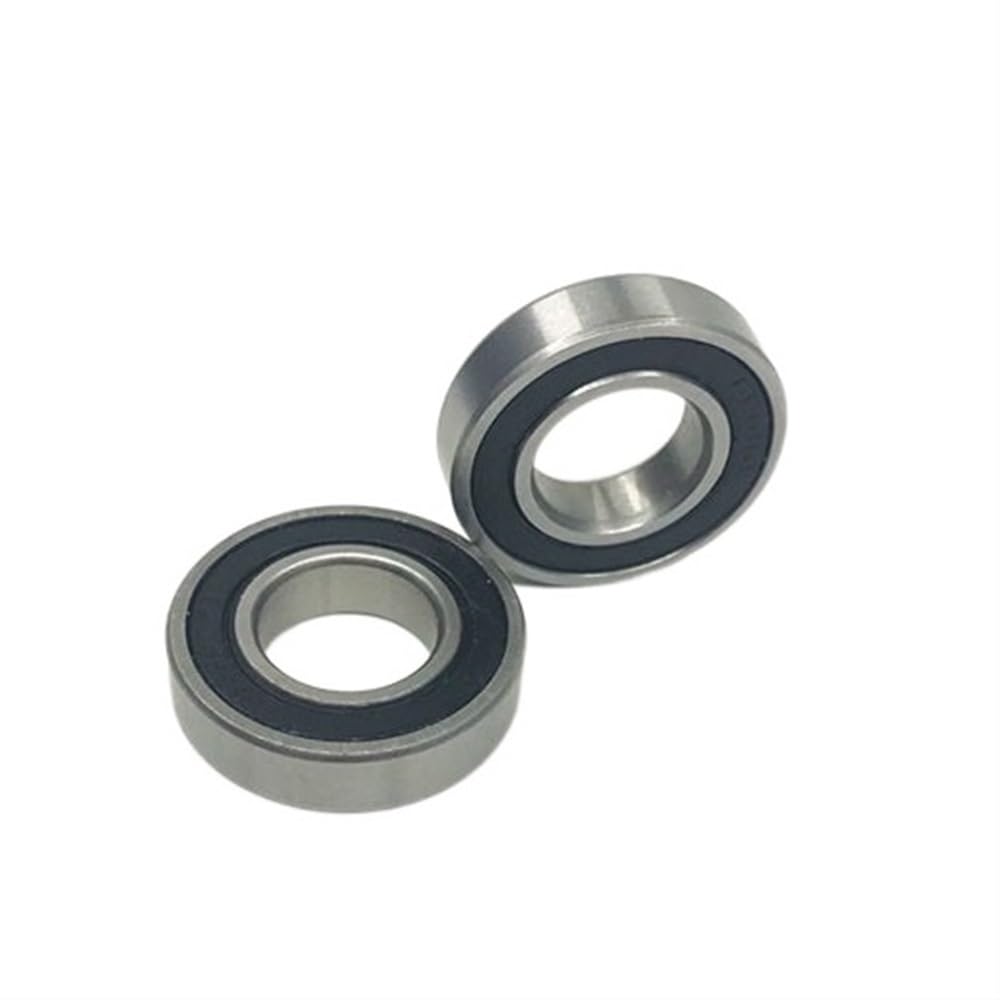 DUKUTS 2pc 606-2RS 6X17X6 Mm 606 RS SI3N4 Bola Keramik Hibrida Alur Deep Bola Bearing