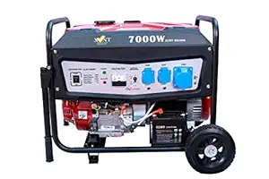 XLNT-9500E 7,000-Watt Gasoline (Petrol) Powered Generator with Electric Start, Red/Black