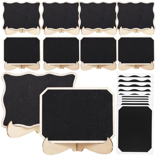 Tofficu 1 Juego Mini Pizarras Mini Carteles De Clip Pintura Tiza Superficie De La Mesa Pizarra Pequeña Con Soporte Signo De Pizarra Wifi Señales Marcador De Tiza Pizarra Led Mostrar Madera