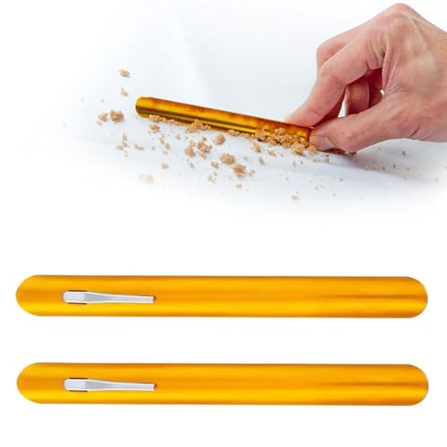 2 Pezzi Pane Sbriciolatori per Tavoli in Acciaio Inossidabile, Raccogli Briciole Manuale, Pulitore per Briciole sul Piano di Lavoro, Raschietto per Briciole Raccoglitrice, per Ristorante, Camerieri
