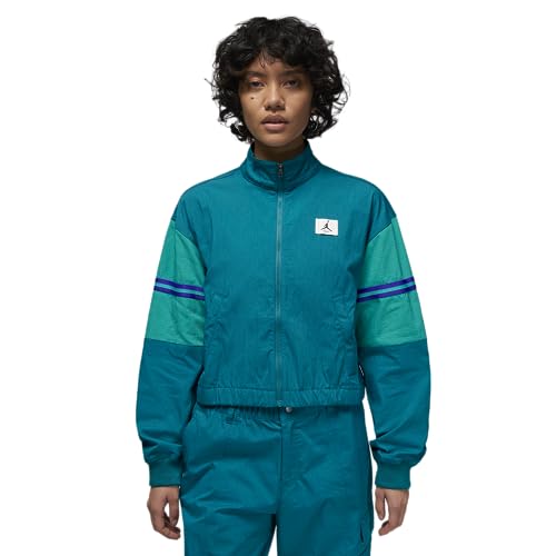 Nike JORDAN WOMEN'S FLIGHT WOVEN JACKET, Bright Spruce/New Emerald