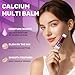 3pcs Calcium Volume Multi Balm,Calcium Multi Balm,Wrinkle Core Stick，Korean Collagen Moisturing Stick, Anti-aging, Hydrating, Almond & Vitamin E for Lip Balm Eye Cream Neck