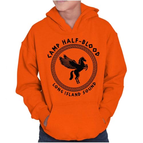 Brisco Brands Camp Half Blood Greek Mythology Youth Hoodie Boy Girl