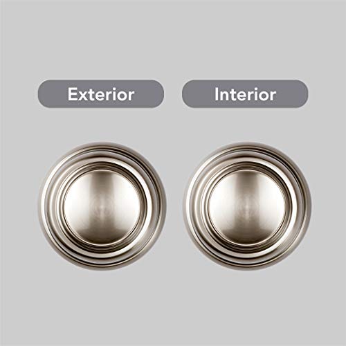 Baldwin Alcott, Interior Passage Door Knob For Hallway/Closet/Rooms, Non-Locking Door Handle With Microban Protection, In Satin Nickel #TOP1