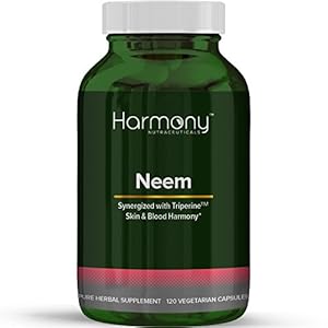 Harmony Nutraceuticals Neem Highest Potency, Maximum Bio-Availability, Full Spectrum Leaf Extract
